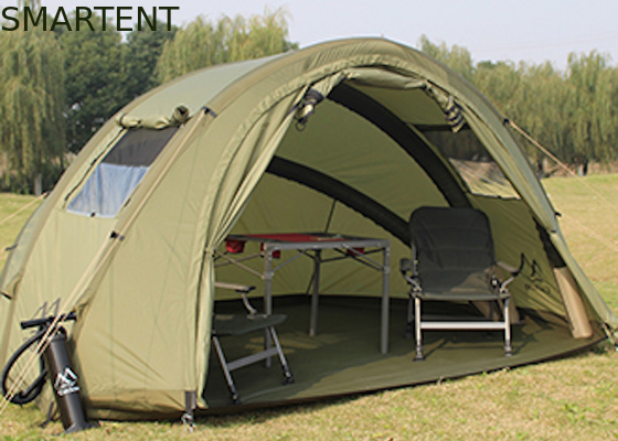 2 pessoas abrigo de pesca impermeável 210D Oxford inflável tendas de acampamento 320 * 250 * 160CM fornecedor