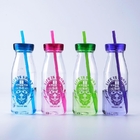 Garrafas de água plásticas relativas à promoção 450ML do exercício da garrafa da bebida da forma com Straw Milk Flask fornecedor