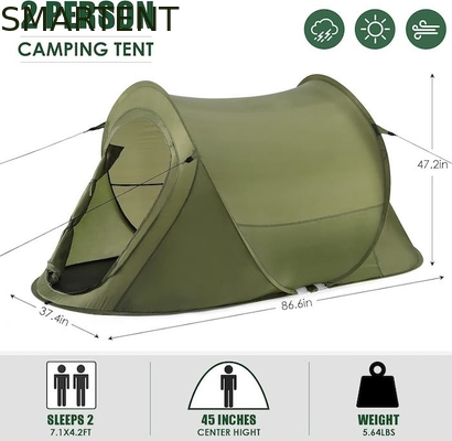 Tendas de acampamento versáteis e leves portáteis para 2 pessoas para acampamento, toldos de praia e atividades ao ar livre fornecedor