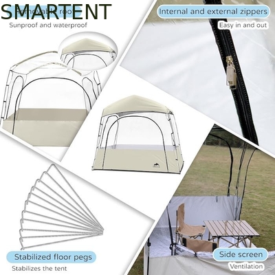 2.41*2.10*1.50M 6-Person Strong Fiberglass Frame Pop Up Sports Tents com Proteção UV e Design à prova d'água fornecedor