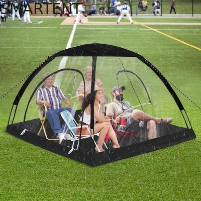 Comprar 71*71*65'Inch 4-Person TPU Transparente Fibra de Vidro Quadro Rápido Configurar Protecção UV Impermeável Pop Up Sports Tent Fabricação em linha