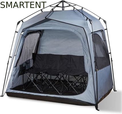 Comprar 157*130*188CM Quatro pessoas Automático Fibra de vidro Quadro cinza Poliéster Pop Up Sports Tent impermeável de uma única camada fácil de configurar Fabricação em linha