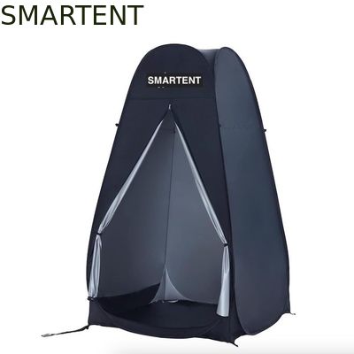 Comprar 120*120*200CM Tendas de privacidade pop up pretas com portas fechadas com fecho de prata Revestido de poliéster abrigo de acampamento impermeável Fabricação em linha