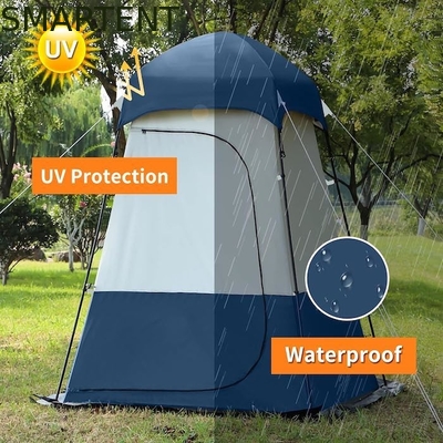 160*160*240CM azul impermeável 210T poliéster Pop Up tendas de privacidade com proteção UV para acampamento e eventos ao ar livre fornecedor
