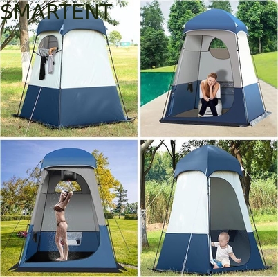 160*160*240CM azul impermeável 210T poliéster Pop Up tendas de privacidade com proteção UV para acampamento e eventos ao ar livre fornecedor