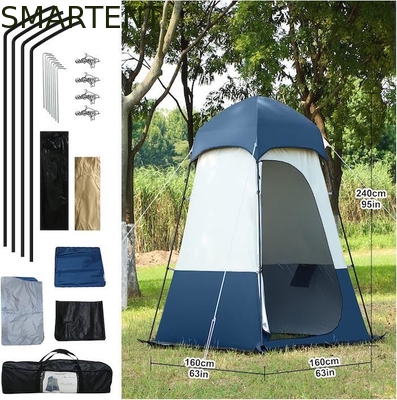 160*160*240CM azul impermeável 210T poliéster Pop Up tendas de privacidade com proteção UV para acampamento e eventos ao ar livre fornecedor