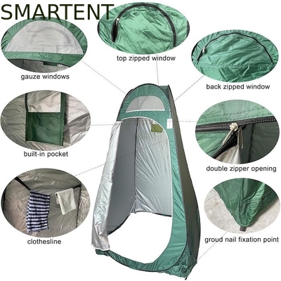 74.5*47*47 polegadas de poliéster verde Tenda de privacidade instantânea com cobertura completa para acampar na praia e eventos ao ar livre fornecedor