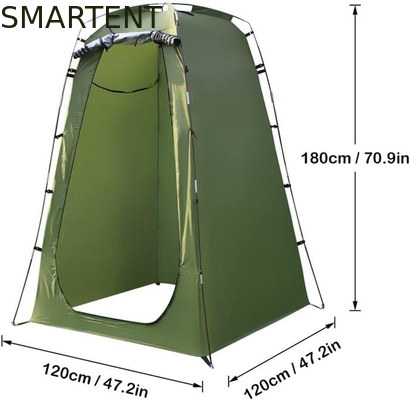 120*120*180CM Cores verdes revestidas de prata Poliéster Pop Up Tenda de privacidade à prova d'água Para Camping Beach Eventos ao ar livre fornecedor