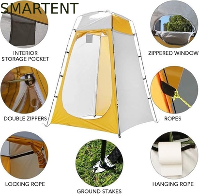 120*120*180CM Cores verdes revestidas de prata Poliéster Pop Up Tenda de privacidade à prova d'água Para Camping Beach Eventos ao ar livre fornecedor