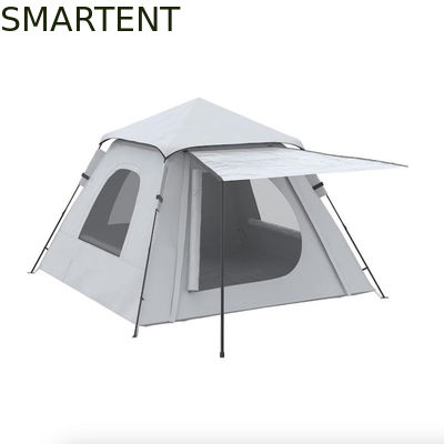Comprar 118*118*78.75 Inch 2-3 Person Waterproof Automatic Pop Up Camping Tent com postes de fibra de vidro e janelas de malha Fabricação em linha