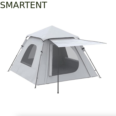 118*118*78.75 Inch 2-3 Person Waterproof Automatic Pop Up Camping Tent com postes de fibra de vidro e janelas de malha fornecedor