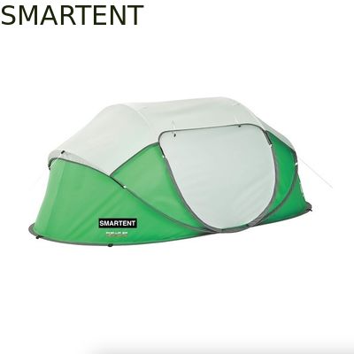 Comprar 135*230*89CM 2 pessoas Fibra de vidro Verde impermeável Poliéster Pop Up Camping Tent Fabricação em linha