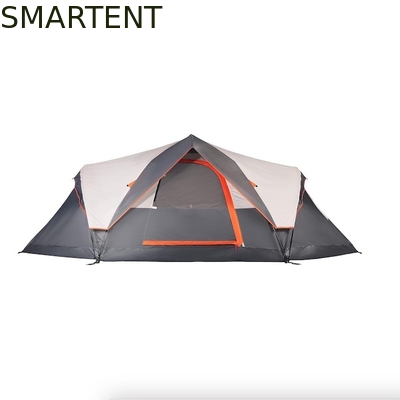 410*210*140CM Grey Polyester 6-Season Pop Up Camping Tent com piso impermeável / janelas de malha fornecedor