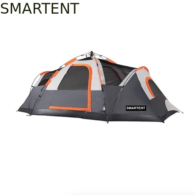 410*210*140CM Grey Polyester 6-Season Pop Up Camping Tent com piso impermeável / janelas de malha fornecedor