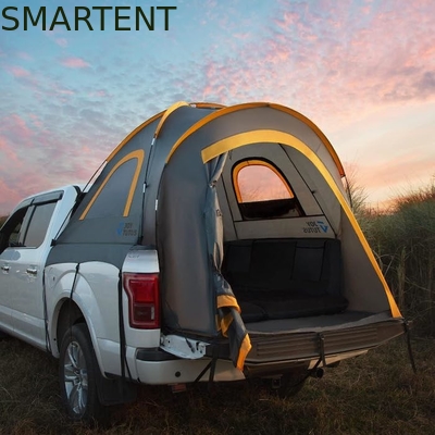 Área exterior 2.17*1.60*1.70M Cinza PU2000 Poliéster Impermeável 2Person Pickup Camping Tent Com Fibra de Vidro Pole fornecedor