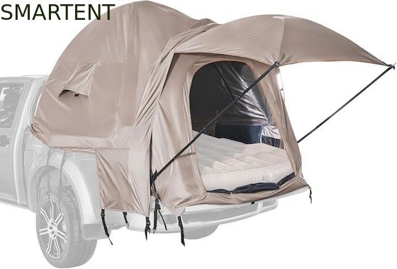 Comprar 82.7*66.9*66.9 Inch Khaki 210D prata revestida poliéster pickup carrinha tenda com janelas ventiladas para acampar ao ar livre Fabricação em linha