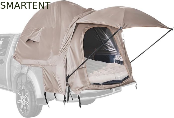 82.7*66.9*66.9 Inch Khaki 210D prata revestida poliéster pickup carrinha tenda com janelas ventiladas para acampar ao ar livre fornecedor