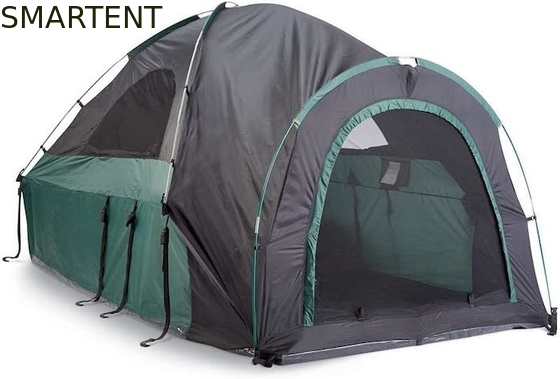 2-Person Outdoor Quick Setup Dual Color Waterproof Polyester Pickup Truck Camping Tent com postes de fibra de vidro fornecedor