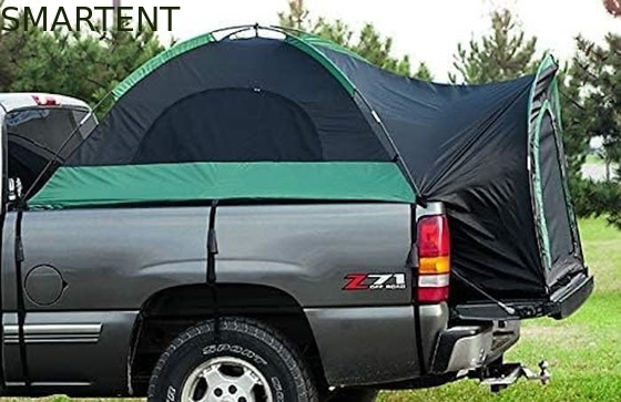 2-Person Outdoor Quick Setup Dual Color Waterproof Polyester Pickup Truck Camping Tent com postes de fibra de vidro fornecedor