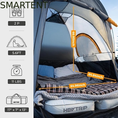 2.03*1.55*1.71M 2 Pessoas PU2000MM Verde 210D Polyester Pickup Camping Tent Com 10 Minutos de Instalação Rápida fornecedor