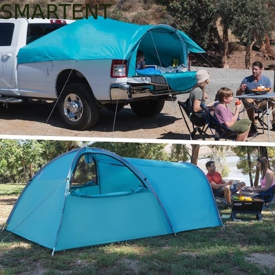 2.44*1.52*1.07M Quatro Temporadas Automática Verde Impermeável PU2000MM Revestida de Poliéster 2 Pessoas Pop Up Pickup Camping Tent fornecedor