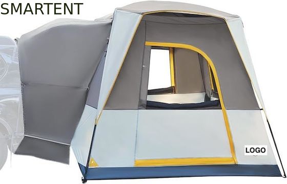 Comprar Área exterior 3.05*2.44*2.18M Instalação fácil Khaki poliéster fibra de vidro SUV tenda de acampamento com proteção UV e piso impermeável Fabricação em linha