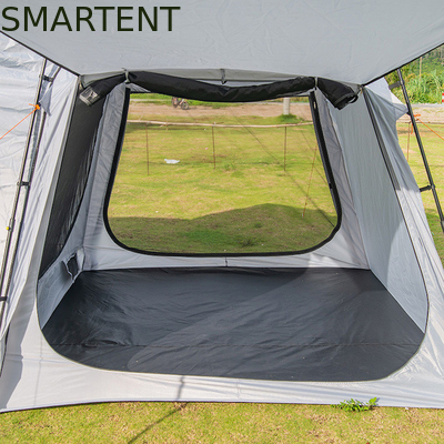 220*220*195CM Fibra de vidro 4 Pessoas Cinza PU2000MM Poliéster 210D SUV Camping Tent Impermeável Com Proteção UV Fácil de Configuração fornecedor