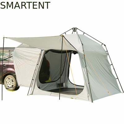 220*220*195CM Fibra de vidro 4 Pessoas Cinza PU2000MM Poliéster 210D SUV Camping Tent Impermeável Com Proteção UV Fácil de Configuração fornecedor