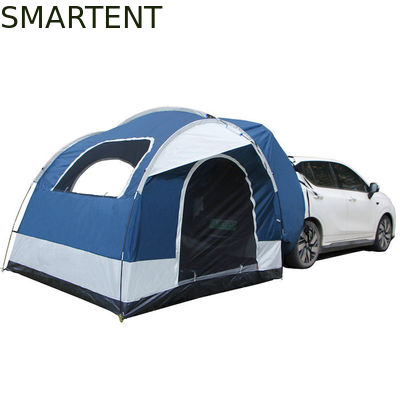 Comprar 250*250*200CM PU2000MM revestido de poliéster 210D 2 portas SUV tenda de acampamento com postes de fibra de vidro e janelas de malha Fabricação em linha