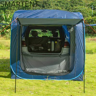 200*200*196CM prateado revestido 210T Pop UP SUV tenda com design à prova d'água e rede de janelas de proteção UV fornecedor