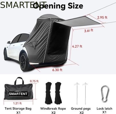 Leve 4 Temporada Tesla Camping Tent Cor Negra Impermeável Prata revestido Poliéster 210D Rápido 10 minutos de instalação fornecedor