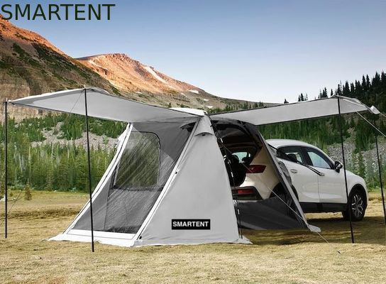 Comprar Tenda de acampamento exterior portátil de cor cinza impermeável revestida de poliéster SUV com fácil configuração de 10 minutos para 2-4 pessoas Fabricação em linha