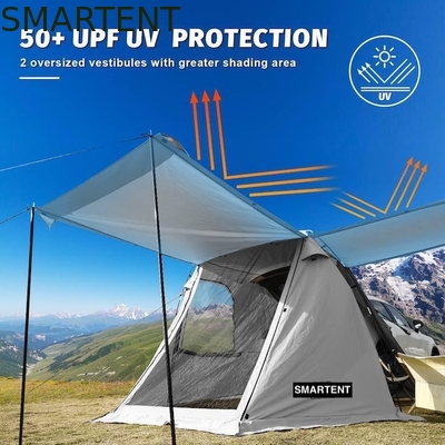 Tenda de acampamento exterior portátil de cor cinza impermeável revestida de poliéster SUV com fácil configuração de 10 minutos para 2-4 pessoas fornecedor