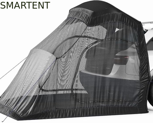 183*183*213CM preto impermeável revestido de poliéster auto tenda de acampamento abrigo de carro compacto fácil de configurar para 2-4 pessoas fornecedor