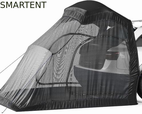 Comprar 183*183*213CM preto impermeável revestido de poliéster auto tenda de acampamento abrigo de carro compacto fácil de configurar para 2-4 pessoas Fabricação em linha