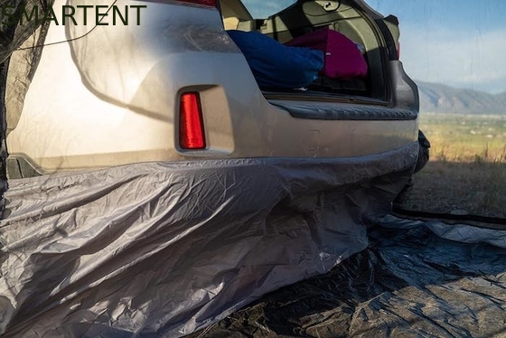 183*183*213CM preto impermeável revestido de poliéster auto tenda de acampamento abrigo de carro compacto fácil de configurar para 2-4 pessoas fornecedor
