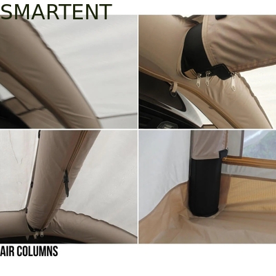 660*290*180CM Instalação fácil Khaki 210D Ocford Tesla inflável tenda de acampamento 4 Temporada abrigo com rainfly fornecedor