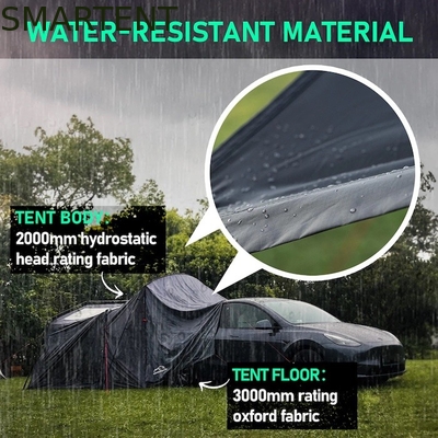 Tenda de acampamento de poliéster revestida de fibra de vidro para Tesla 3 Temporada Modelo cinza à prova d'água Instalação rápida em 10 minutos fornecedor