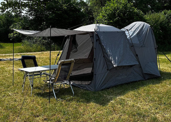 330*240*210CM Lightweight Automatic Grey Waterproof PU2000MM Coated Polyester 210D 4-Person Tesla Camping Tent fornecedor
