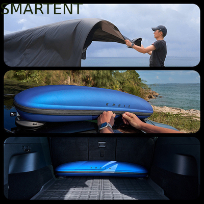 530*390CM Preto 420D Ripstop Poliéster Tesla Camping Tent Canopy Carro Leve Rainfly Side Awing Para Modelo Y&amp;3 fornecedor
