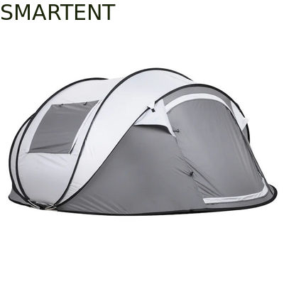 Comprar 280*200*130CM Cinza PU2000MM Impermeável revestido 190T Poliéster 4-Season Pop Up Tent Boat With Mesh Windows Para acampamento Fabricação em linha