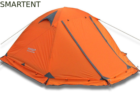 2 Pessoas Laranja PU3000MM revestido de 210T Poliéster Alumínio Quadro estanco Pop Up Tenda com saco de transporte fornecedor