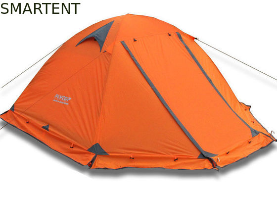 Comprar 2 Pessoas Laranja PU3000MM revestido de 210T Poliéster Alumínio Quadro estanco Pop Up Tenda com saco de transporte Fabricação em linha