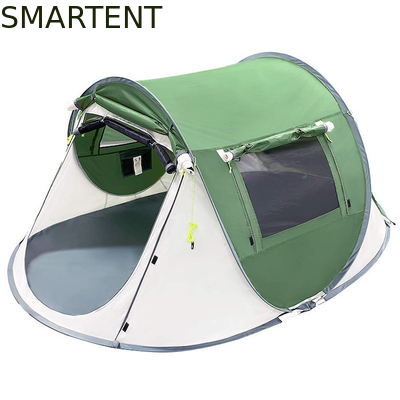 2 pessoas 245*148*100cm Poliéster verde impermeável Acampamento ao ar livre Tenda de barco espaçosa com ventilação de malha fornecedor