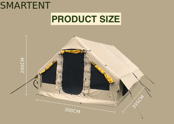 395*300*200CM Campeamento à prova d'água Khaki Oxford 600D PVC 4-8 Pessoa UV resistente a explosão para acampar ao ar livre fornecedor