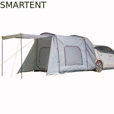 Comprar 260*180*190CM impermeável PU2000MM revestido de cinza 210D poliéster todo o período de tempo Tenda de telhado familiar com duas portas e janelas Fabricação em linha