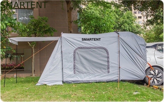 260*180*190CM impermeável PU2000MM revestido de cinza 210D poliéster todo o período de tempo Tenda de telhado familiar com duas portas e janelas fornecedor