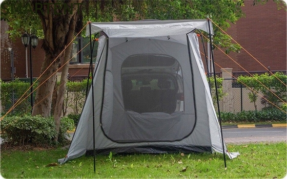 260*180*190CM impermeável PU2000MM revestido de cinza 210D poliéster todo o período de tempo Tenda de telhado familiar com duas portas e janelas fornecedor