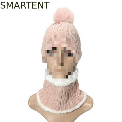 Outdoor Eco Friendly Rpet 2Pcs Set Kids Beanie Collar Warmer Suporte Renovável Branding Custom Fair Trade fornecedor