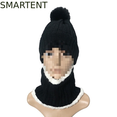 Outdoor Eco Friendly Rpet 2Pcs Set Kids Beanie Collar Warmer Suporte Renovável Branding Custom Fair Trade fornecedor